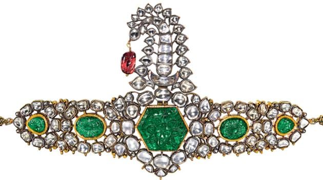 The gem-set turban ornament belonged to the Sikh Khalsa commander Hari Singh Nalwa.(Sothebys)