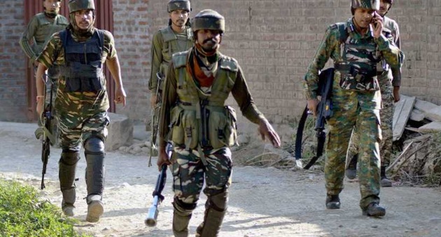 A soldier of the Indian Army was injured in this joint operation carried out by the Rashtriya Rifles (RR), special operations group (SOG) of state police and the Central Reserve Police Force (CRPF).(PTI FILE)