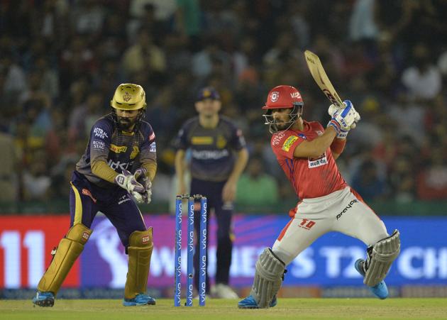 Kings XI Punjab cricketer Mandeep Singh plays a shot during the 2019 Indian Premier League (IPL) Twenty20 cricket match between Kings XI Punjab and Kolkata Knight Riders at The Punjab Cricket Association Stadium in Mohali. (AFP) Kings XI Punjab cricketer Mandeep Singh plays a shot during the 2019 Indian Premier League (IPL) Twenty20 cricket match between Kings XI Punjab and Kolkata Knight Riders at The Punjab Cricket Association Stadium in Mohali. (AFP)
