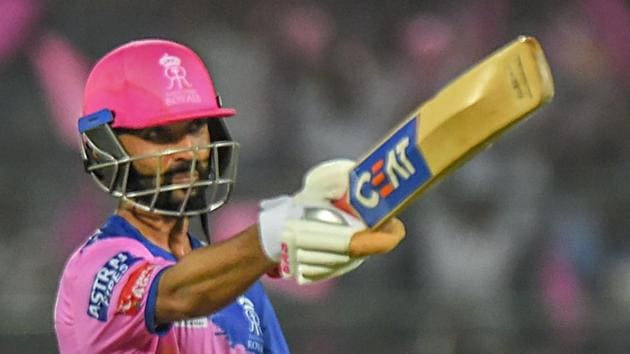File image of Rajsthan Royals batsman Ajinkya Rahane(PTI)