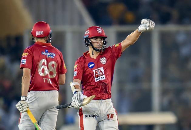 Mohali: KXIP batsman Sam Curran celebrates his fifty during the Indian Premier League (IPL T20 2019) cricket match between Kolkata Knight Riders (KKR) and Kings XI Punjab (KXIP), at the Punjab Cricket Association Stadium in Mohali (PTI) Mohali: KXIP batsman Sam Curran celebrates his fifty during the Indian Premier League (IPL T20 2019) cricket match between Kolkata Knight Riders (KKR) and Kings XI Punjab (KXIP), at the Punjab Cricket Association Stadium in Mohali (PTI)