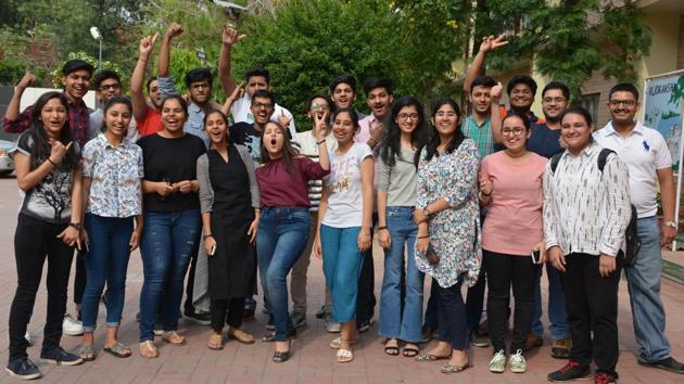 Topers Students Of CBSE 12th Result Of Bhavan Vidyalya Panchkula May 01, 2019. (Photo by Sant Arora/HT) Topers Students Of CBSE 12th Result Of Bhavan Vidyalya Panchkula May 01, 2019. (Photo by Sant Arora/HT)