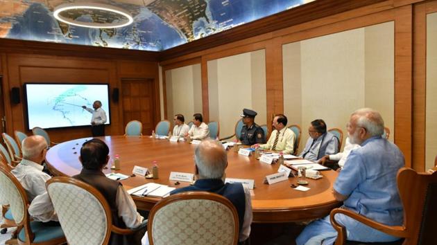 Prime Minister Narendra Modi said the Centre has released more than Rs 1000 crore to the states facing the brunt of Cyclone Fani, and told all those affected that the entire country was with them. Modi, addressing an election rally in Rajasthan, said the Centre is in touch with governments in Odisha, West Bengal, Andhra Pradesh, Tamil Nadu and Puducherry. (ANI) 