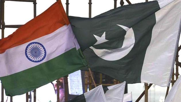 File photo of Indian and Pakistani flags.