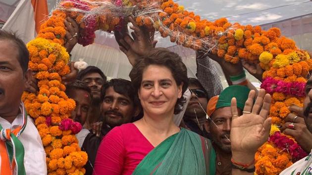Congress general secretary Priyanka Gandhi Vadra during an election campaign in Rae Bareli. (HT Photo) Congress general secretary Priyanka Gandhi Vadra during an election campaign in Rae Bareli. (HT Photo)
