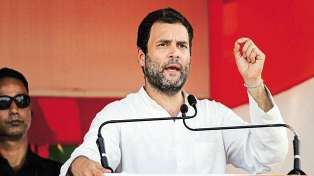 Voting in Amethi will be held on May 6 and Gandhi is pitted against Union minister Smriti Irani, whom Rahul Gandhi had defeated in 2014 by a margin of over one lakh votes.(HT Photo)