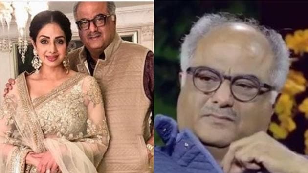 Boney Kapoor broke down while talking about Sridevi on Komal Nahta’s talk show Aur Ek Kahani.(Instagram)