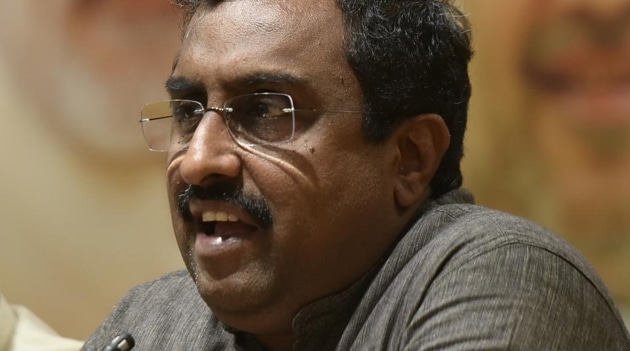 haratiya Janata Party’s national general secretary Ram Madhav(HT Photo)