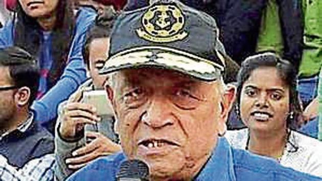 Admiral (retd) Ramdas was removed as the AAP’s internal ombudsman in 2015. (HT File) Admiral (retd) Ramdas was removed as the AAP’s internal ombudsman in 2015. (HT File)
