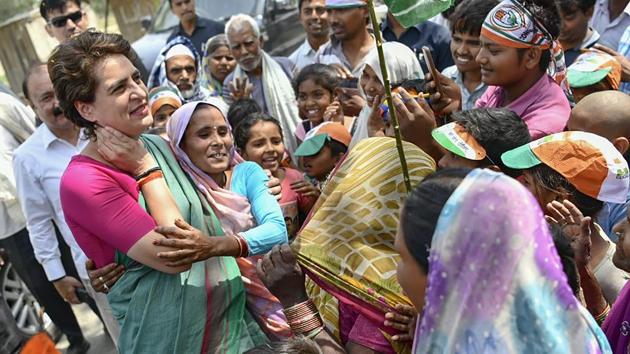 Congress general secretary Priyanka Gandhi Vadra during an election rally in Rae Bareli district of Uttar Pradesh. (PTI) Congress general secretary Priyanka Gandhi Vadra during an election rally in Rae Bareli district of Uttar Pradesh. (PTI)