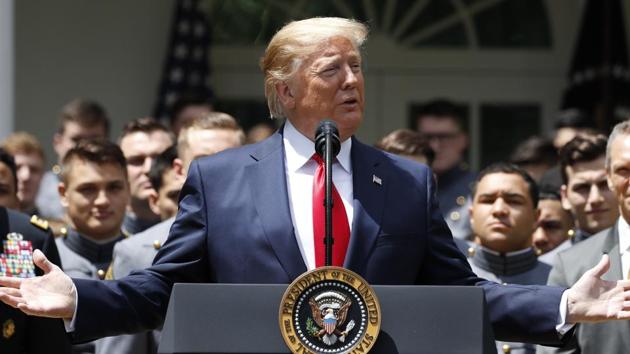 Trump’s reversal of stand came shortly after a member of the House of Representatives’ judiciary committee said on a Sunday TV show a tentative deal had been reached for Mueller to appear before the panel on May 15.(AP)