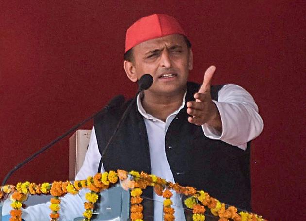 Samajwadi Party (SP) chief Akhilesh Yadav is contesting from Azamgarh, which goes to polls on May 12.(PTI file photo)