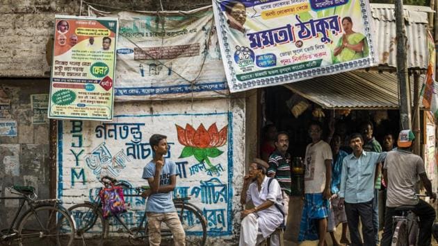 In the east, Trinamool Congress’ Mamata Banerjee now faces a critical challenge in the upcoming assembly elections(Bloomberg)