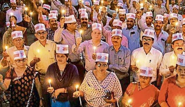 Scenes from a Dalit protest in Bhopal last year. (PTI file photo) Scenes from a Dalit protest in Bhopal last year. (PTI file photo)