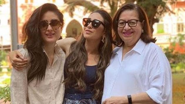 Kareena Kapoor with sister Karisma and mother Babita.(Instagram)