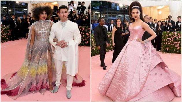 Priyanka Chopra-Nick Jonas and Deepika Padukone at the Met Gala.