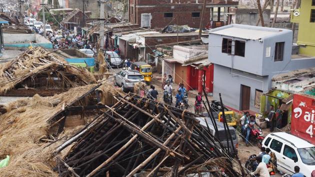 The government in Odisha started distributing relief material on Tuesday, four days after Cyclone Fani hit its coast, even as people grew restive over the pace of restoration work. More than 1.4 crore people in over 16,000 villages and 51 urban local bodies have been affected by Fani, India’s strongest summertime cyclone in the last 43 years. (Arabinda Mahapatra / HT File) The government in Odisha started distributing relief material on Tuesday, four days after Cyclone Fani hit its coast, even as people grew restive over the pace of restoration work. More than 1.4 crore people in over 16,000 villages and 51 urban local bodies have been affected by Fani, India’s strongest summertime cyclone in the last 43 years. (Arabinda Mahapatra / HT File)