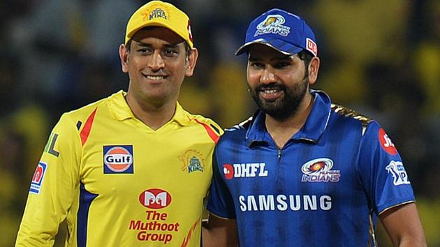 Chennai Super Kings captain Mahendra Singh Dhoni (L) and Mumbai Indian captain Rohit Sharma pose for a picture. (AFP) Chennai Super Kings captain Mahendra Singh Dhoni (L) and Mumbai Indian captain Rohit Sharma pose for a picture. (AFP)