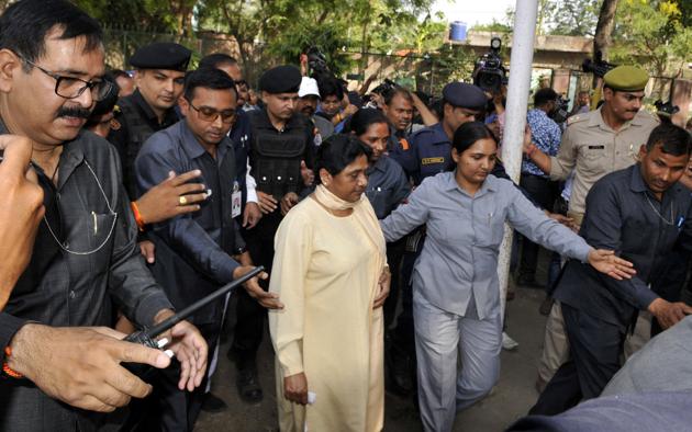 It is truly a tribute to Indian democracy that a Dalit woman, leading what is a party of marginalised communities, can aspire to lead the country (Dheeraj Dhawan/Hindustan Times) It is truly a tribute to Indian democracy that a Dalit woman, leading what is a party of marginalised communities, can aspire to lead the country (Dheeraj Dhawan/Hindustan Times)
