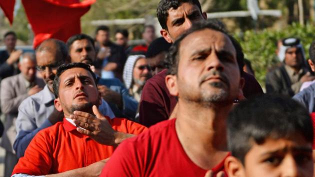 “Religious deviant movements that have emerged recently have taken advantage of weak religious knowledge among young people to introduce to Islam things that have nothing to do with religion,” Shiite Imam Latif al-Amidi told AFP. “These movements brought singers, dancing and DJs into Islam, using the excuse that they want to attract youth.” That has not deterred Bederi however, who told AFP: “We have to address young people with the tools they know.” (Haidar Hamdani / AFP) “Religious deviant movements that have emerged recently have taken advantage of weak religious knowledge among young people to introduce to Islam things that have nothing to do with religion,” Shiite Imam Latif al-Amidi told AFP. “These movements brought singers, dancing and DJs into Islam, using the excuse that they want to attract youth.” That has not deterred Bederi however, who told AFP: “We have to address young people with the tools they know.” (Haidar Hamdani / AFP)