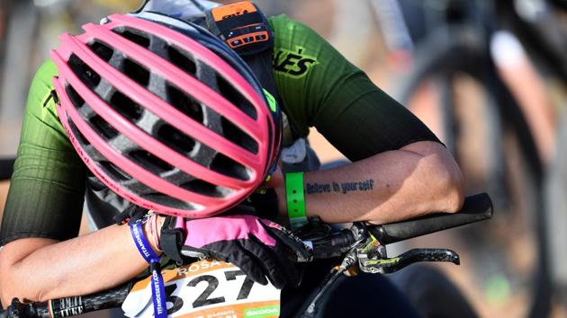 Competitors pay tribute to deceased competitor Fernando Civera in a minute of silence at the bivouac in Ouzina before the start of Stage 3, in Morocco. Fernando Civera passed away from cardiac arrest at km 55 of the stage two --the first death in the race’s history. (Franck Fife / AFP) Competitors pay tribute to deceased competitor Fernando Civera in a minute of silence at the bivouac in Ouzina before the start of Stage 3, in Morocco. Fernando Civera passed away from cardiac arrest at km 55 of the stage two --the first death in the race’s history. (Franck Fife / AFP)