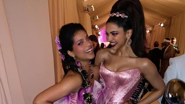 Deepika Padukone with Lilly Singh at the Met Gala.