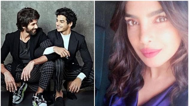 Neha Dhupia asked Ishaan Khatter about his half brother Shahid Kapoor’s ex-girlfriends on her chat show.(Instagram)