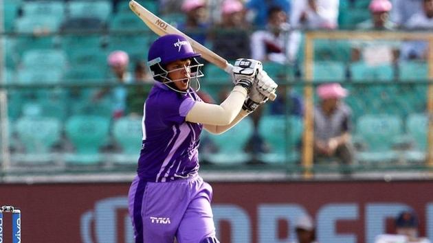 Shafali Verma in action for Velocity against Trailblazers. (Twitter)
