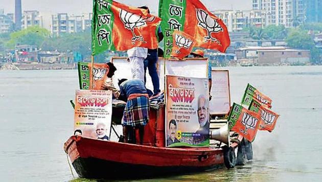 The party is hoping these events will give a fillip to its voter outreach. It has also deputed senior leaders Himanta Biswa Sarma, Sunil Deodhar and Arvind Menon to chalk out strategy. (HT Photo) The party is hoping these events will give a fillip to its voter outreach. It has also deputed senior leaders Himanta Biswa Sarma, Sunil Deodhar and Arvind Menon to chalk out strategy. (HT Photo)
