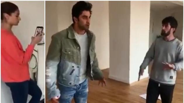 Alia Bhatt and Ranbir Kapoor in Germany. Alia Bhatt and Ranbir Kapoor in Germany.