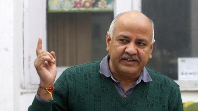 “Politics over education and health is better than politics over religion and caste”, Manish Sisodia said in his reply to the chief electoral officer of Delhi, to allegations that he was sending letters and seeking votes based on the improvements in health and education sector.(Sanjeev Verma/HT PHOTO)