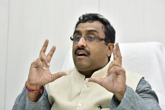 National General Secretary of the Bharatiya Janata Party Ram Madhav talks to HT at his Hailey Road office in New Delhi. (Saumya Khandelwal/HT FILE PHOTO) National General Secretary of the Bharatiya Janata Party Ram Madhav talks to HT at his Hailey Road office in New Delhi. (Saumya Khandelwal/HT FILE PHOTO)