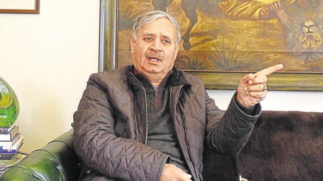 Gurugram, India- January 22, 2019: Union minister of state and Gurugram MP Rao Inderjit Singh during an interview with Hindustan Times, in Gurugram, India, on Tuesday, January 22, 2019. (Photo by Yogendra Kumar/Hindustan Times) To Go With Abhishek Behl Story(Yogendra Kumar/HT PHOTO)