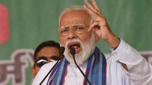 In an interview to this newspaper, Prime Minister Narendra Modi emphasised that this is a high-stakes election, meant to determine the future of the country(ANI)
