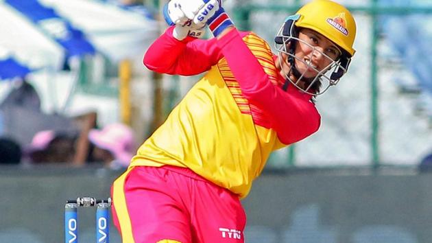 Trailblazers captain Smriti Mandhana plays a shot during the Women's T20 Challenge 2019. (PTI)
