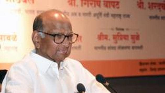 Nationalist Congress Party chief Sharad Pawar on Thursday called Prime Minister Narendra Modi’s language against Rajiv Gandhi “not suitable” for a person occupying the country’s top elected post.(Pratham Gokhale/HT Photo)