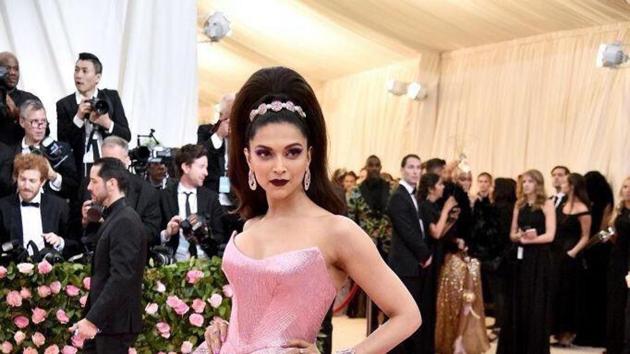 Deepika Padukone poses for the photograph at Metropolitan Museum of Art Costume Institute Gala during Met Gala?Camp: Notes on Fashion in New York City, U.S. on Monday.(ANI)