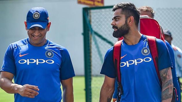 File image of Virat Kohli and MS Dhoni. (PTI) File image of Virat Kohli and MS Dhoni. (PTI)