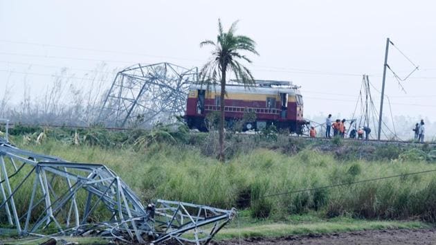 A view of the destruction in the aftermath of cyclone Fani, in Puri, Odisha.