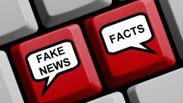 Red Computer Keyboard with balloons showing Fake News or Facts(Getty Images/iStockphoto)