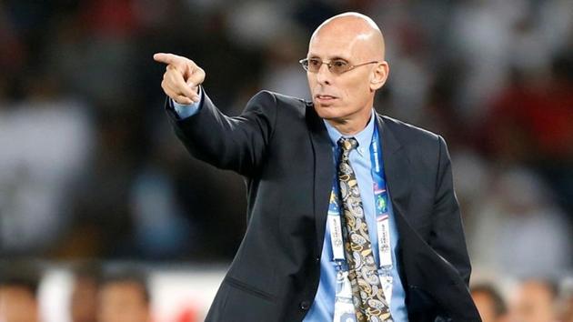 Soccer Football - AFC Asian Cup - India v United Arab Emirates - Group A - Zayed Sports City Stadium, Abu Dhabi, United Arab Emirates - January 10, 2019 India coach Stephen Constantine REUTERS/Satish Kumar(REUTERS)