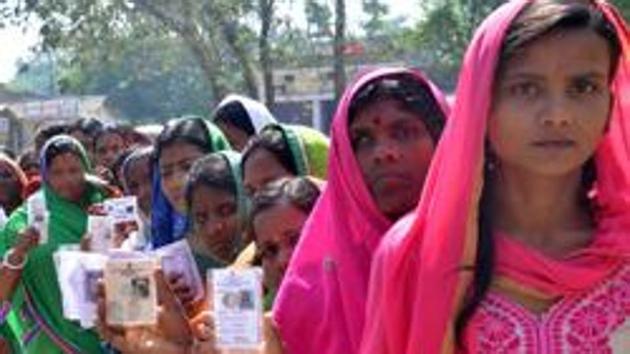 There are 8,048 candidates in the fray, out of which 6,819 (85%) are contesting for the first time; 8% of all candidates are running for a second time, 3.2% for the third time, 1.5% for the fourth time and 2.2% beyond four. (Photo by Santosh Kumar/Hindustan Times). There are 8,048 candidates in the fray, out of which 6,819 (85%) are contesting for the first time; 8% of all candidates are running for a second time, 3.2% for the third time, 1.5% for the fourth time and 2.2% beyond four. (Photo by Santosh Kumar/Hindustan Times).