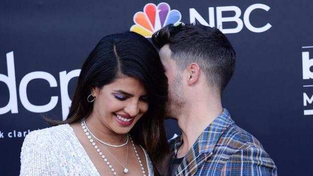 Actor Priyanka Chopra and her husband musician Nick Jonas attend the 2019 Billboard Music Awards. (AFP) Actor Priyanka Chopra and her husband musician Nick Jonas attend the 2019 Billboard Music Awards. (AFP)