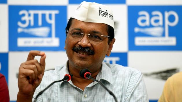 An Aam Aadmi Party (AAP) leader has moved a defamation suit against Manoj Tiwari, the Bharatiya Janata Party’s candidate for the North East Delhi parliamentary seat, and their Delhi spokesperson Harish Khurana in a case pertaining to an attack on Delhi chief minister Arvind Kejriwal during a rally on April 4.(Amal KS/HT PHOTO)