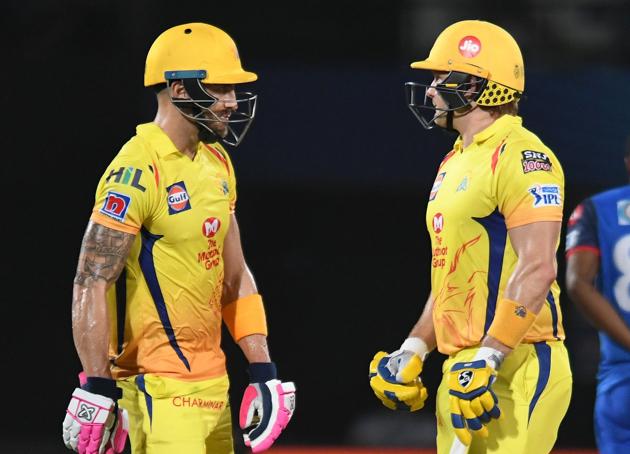 Shane Watson and Faf du Plessis put CSK in the driver’s seat with an 81-run opening stand. (AFP) Shane Watson and Faf du Plessis put CSK in the driver’s seat with an 81-run opening stand. (AFP)