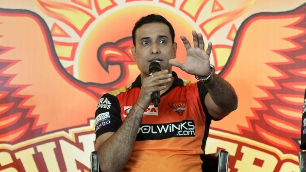 Sunrisers Hyderabad cricket team mentor VVS Laxman (C) speaks in an event. (AFP) Sunrisers Hyderabad cricket team mentor VVS Laxman (C) speaks in an event. (AFP)