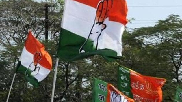 The number of candidates with criminal cases fielded by the two biggest parties, the BJP and the Congress, has increased over time(Arun Mondhe/ Hindustan Times) The number of candidates with criminal cases fielded by the two biggest parties, the BJP and the Congress, has increased over time(Arun Mondhe/ Hindustan Times)