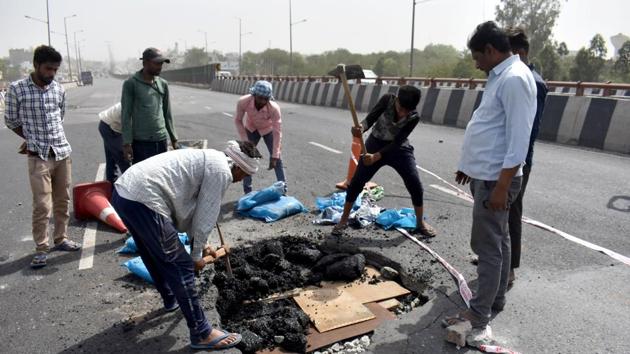 The National Highways Authority of India (NHAI) has constituted a three-member technical committee of experts for analysing the Hero Honda Chowk flyover, which has been damaged twice within the span of 13 months. The National Highways Authority of India (NHAI) has constituted a three-member technical committee of experts for analysing the Hero Honda Chowk flyover, which has been damaged twice within the span of 13 months.