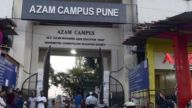 Azam campus in camp hoses at least 20,000 students.(Ravindra Joshi/HT PHOTO)