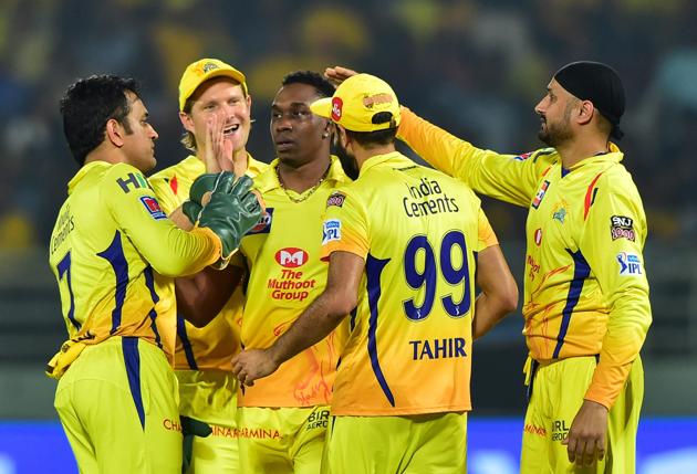 Dwayne Bravo was the pick of the bowlers for CSK with figures of 2/19. (PTI) Dwayne Bravo was the pick of the bowlers for CSK with figures of 2/19. (PTI)